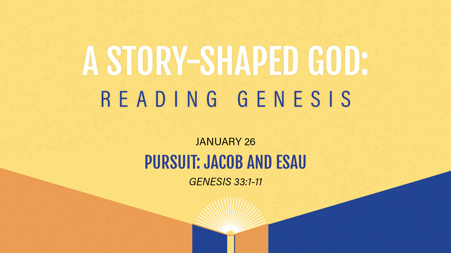 Pursuit: Jacob and Esau 